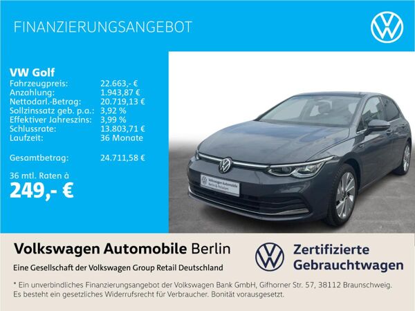 Volkswagen Golf VIII 1.5 eTSI DSG Style Pano Navi LED SHZ bild