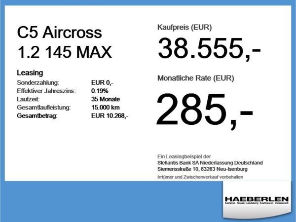 Citroën C5 Aircross 1.2 145 MAX ACC+LED+Navi+SHZ+KeyLess bild 4
