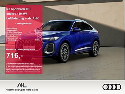 Audi Q5 Sportback TDI quattro Luftfederung vorb. AHK Umgebungskameras 360 ACC