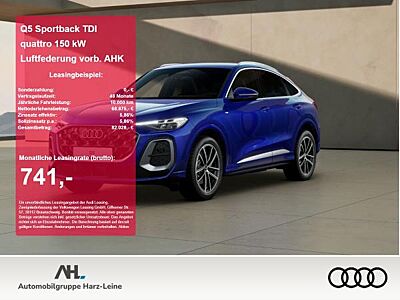 Audi Q5 Sportback TDI quattro Luftfederung vorb. AHK Umgebungskameras 360 ACC