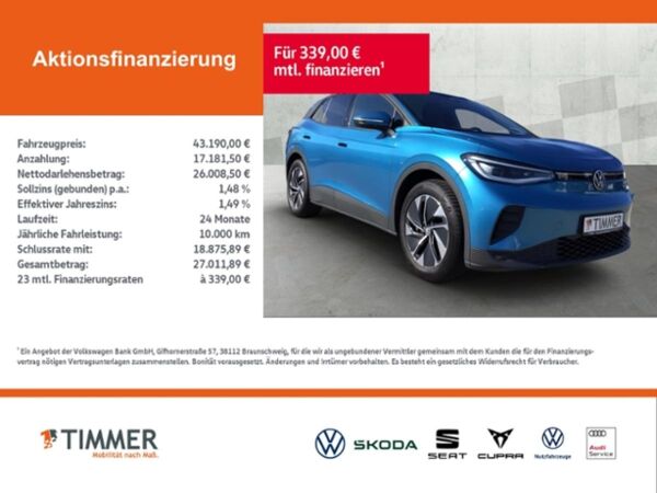 Volkswagen ID.4 PRO 82 kWh +WÄPU +AHK +H&K +IQ.LIGHT +ACC + bild 2