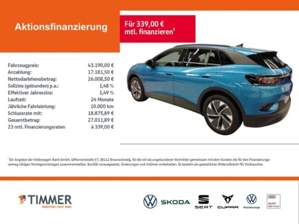 Volkswagen ID.4 PRO 82 kWh +WÄPU +AHK +H&K +IQ.LIGHT +ACC + bild 3