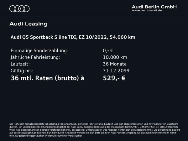 Audi Q5 Sportback S line 35 TDI S tr. STDHZG MATRIX bild 2