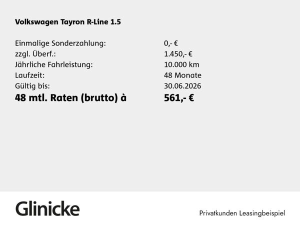Volkswagen Tayron R-Line 1,5 eHybrid DSG | Leder | Pano bild 2