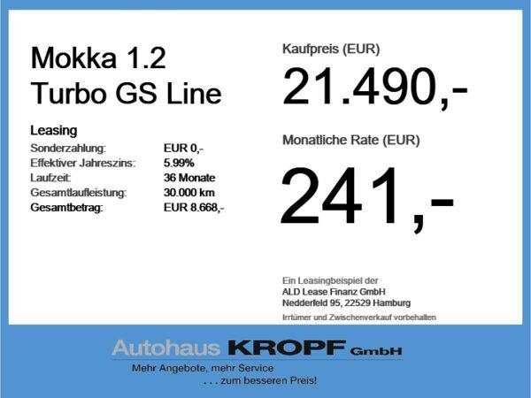 Opel Mokka 1.2 Turbo GS Line LED+SHZ+Winterp.+Kam.+LM bild 4