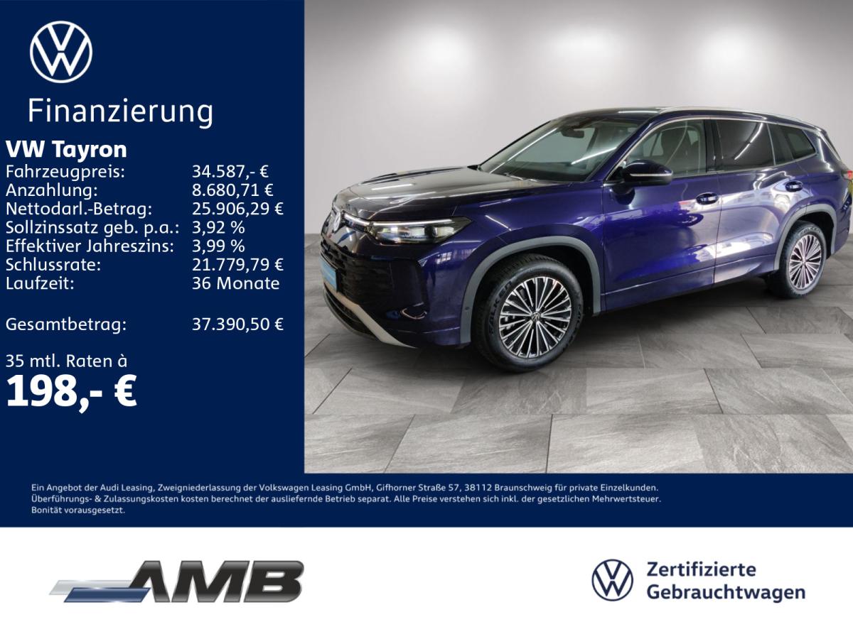 Volkswagen Tayron Life 1.5 eTSI AHK/LED+/ACC/H+K/RFK/07.30Garantie bild