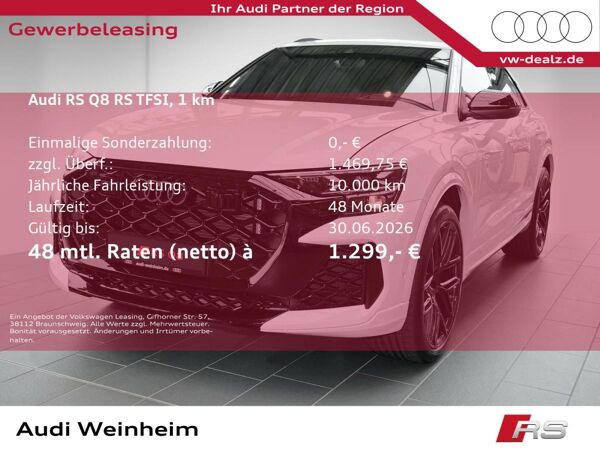 Audi RS Q8 SUV tiptronic AHK PANO HeadUp bild 1