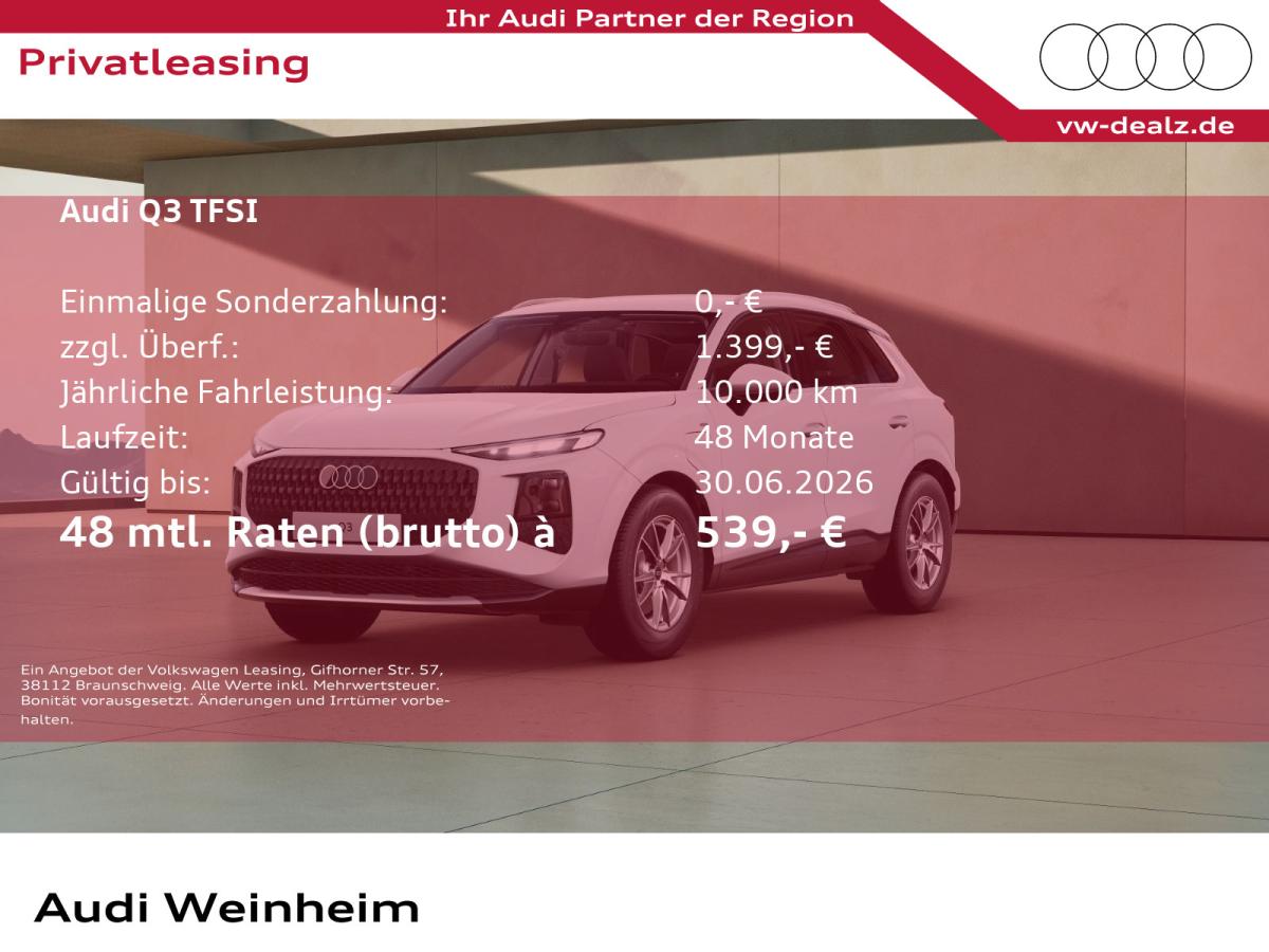 Audi Q3 SUV e-Hybrid E-Förderung als Anzahlung bild