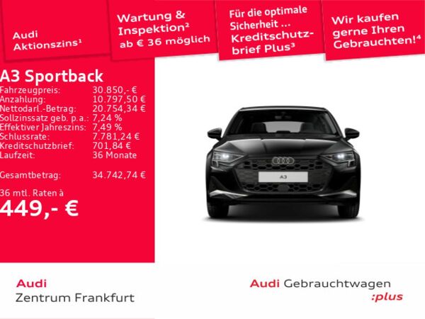 Audi A3 Sportback 35 TFSI advanced S tronic Navi DAB VC PDC Sitzheizung bild 2