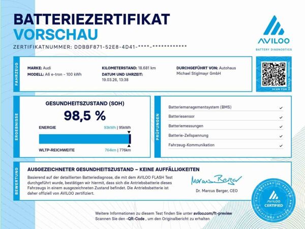 Audi A6 e-tron Avant performance ACC+AHK+MATRIX+20` bild 2