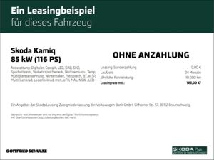 Skoda Kamiq Essence Privatkunden Aktionsleasing 165 - Euro bild 2