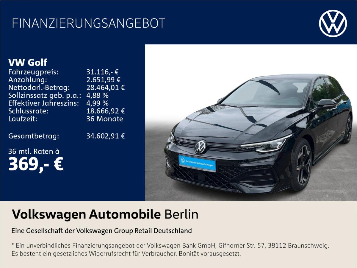 Volkswagen Golf VIII 1.5 eTSI DSG R-Line Navi LED ACC PDC bild