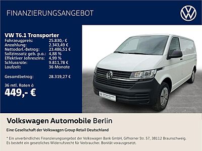 Volkswagen T6.1 Transporter Kasten 2.0 TDI Klima Radio PDC