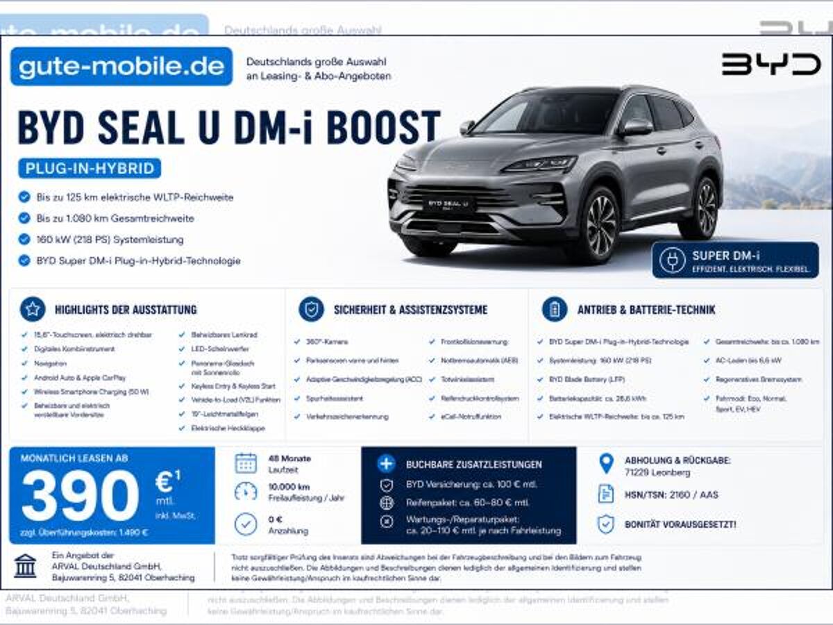BYD Seal U DM-i Boost bild