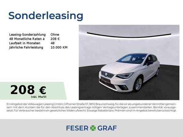 Seat Ibiza 1.0 TSI LED/Navi/SHZ/Pano/PDC/Full-Link bild