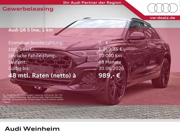 Audi Q8 SUV TFSI e quattro NAVI AHK PANO ALU 23" bild 1