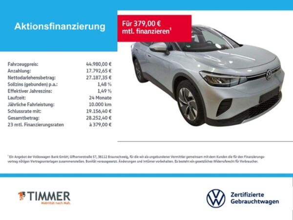 Volkswagen ID.4 PRO 82 kWh +WÄPU +AHK +360° +LED +ACC +NAVI bild 3
