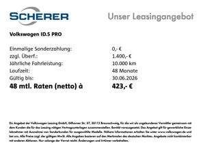 Volkswagen ID.5 Pro 77 kWh BLACKSTYLE AHK IQ WÄRMEPUMPE bild 3