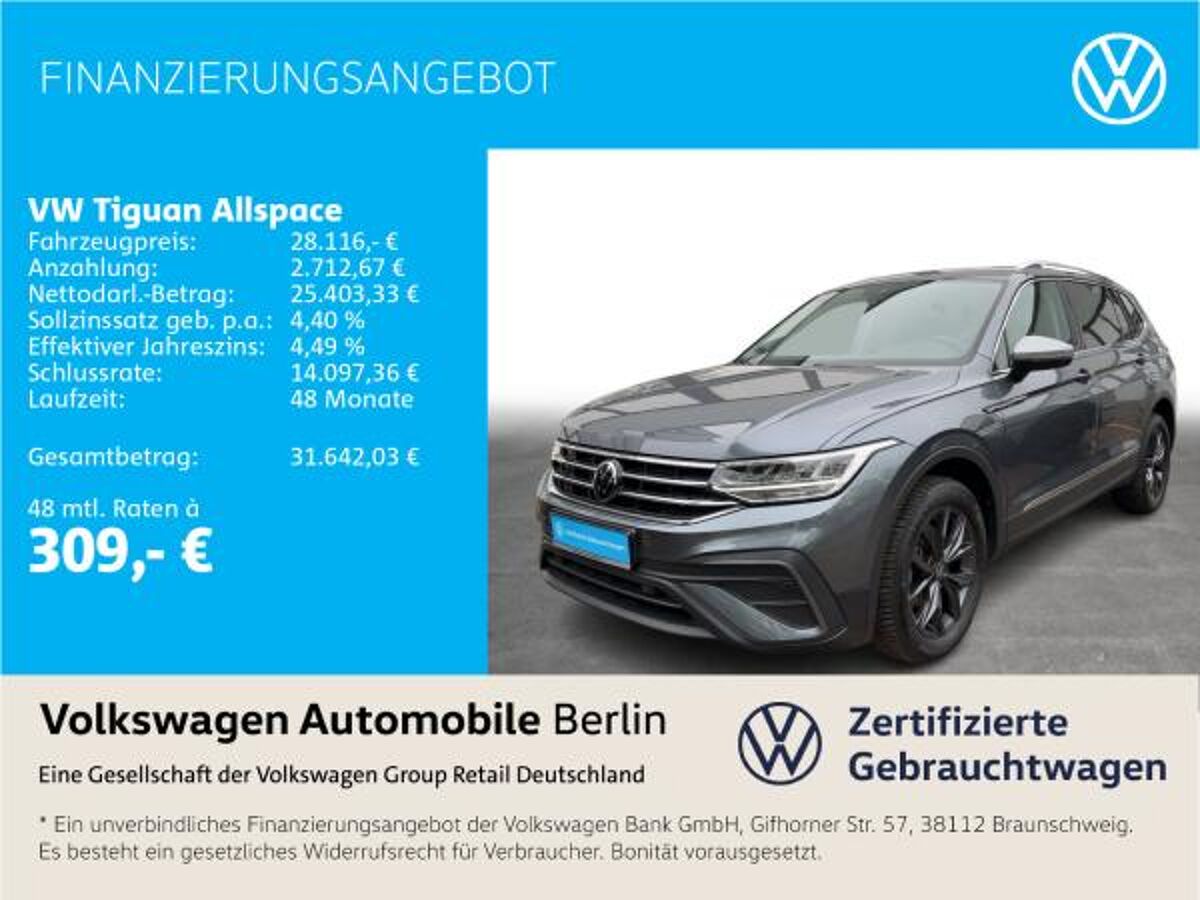 Volkswagen Tiguan Allspace 1.5 TSI DSG Life LED SHZ ACC bild