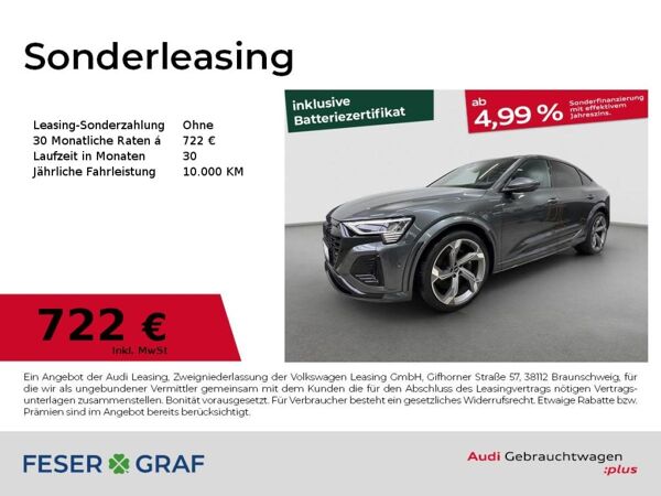 Audi SQ8 Sportback e-tron AHK Pano B&O HUD Matrix bild