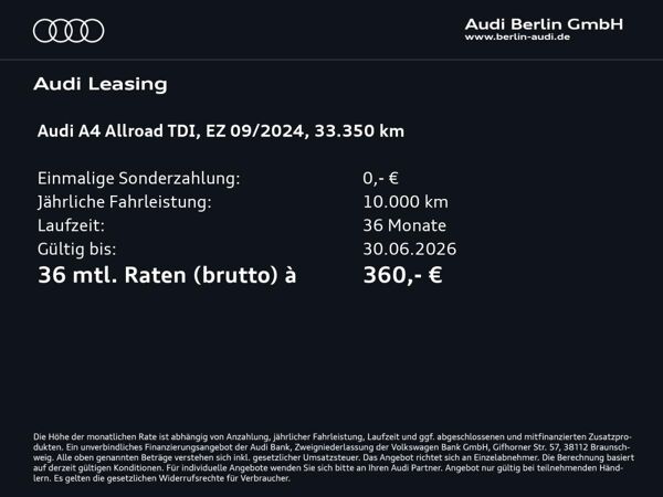 Audi A4 allroad quattro 40 TDI S tr. LED RFK NAVI bild 2