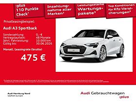 Audi A3 Sportback 1.5 TFSIe Navi ACC AHK SONOS HeadUp Audi A3 Sportback 1.5 TFSIe Navi ACC AHK SONOS HeadUp