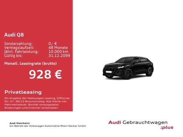 Audi Q8 50 TDI quattro competition plus Matrix Carbon B&O uvm. bild 2