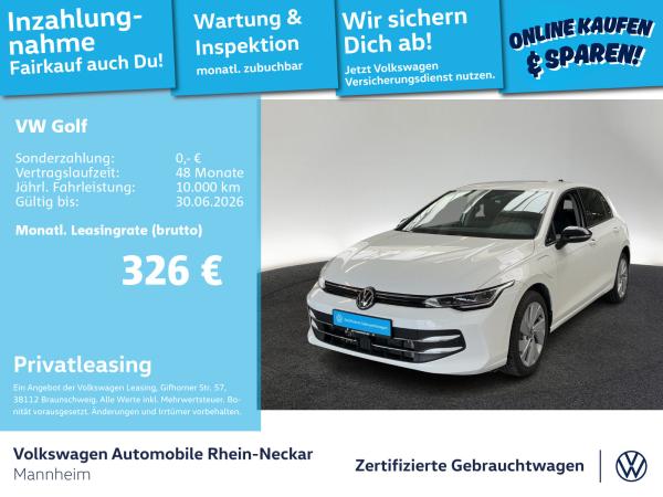 Volkswagen Golf VIII 1.5 TSI eHybrid GOAL DSG GAR2030 App-Connect Kamera LED uvm bild