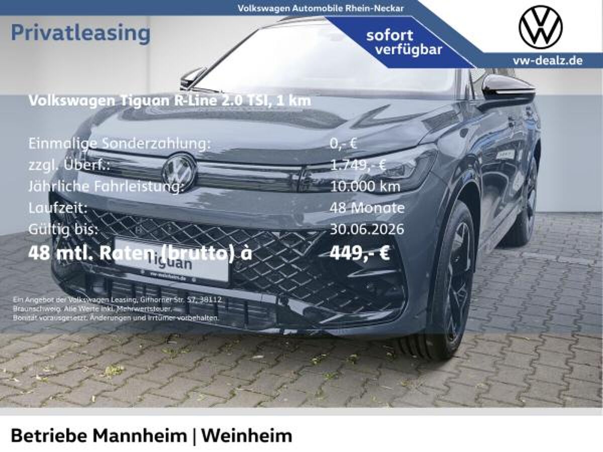 Volkswagen Tiguan R-Line 2.0 TSI 4MOTION DSG Klima NAVI AHK bild