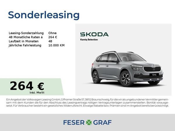 Skoda Kamiq Selection 1,0 TSI *KAM*KESSY*SMART-LI bild