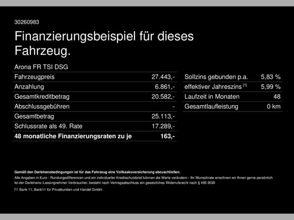 Seat Arona FR TSI DSG|NEUESMODELL!|AHK|NAVI|ACC|NEW! bild 2