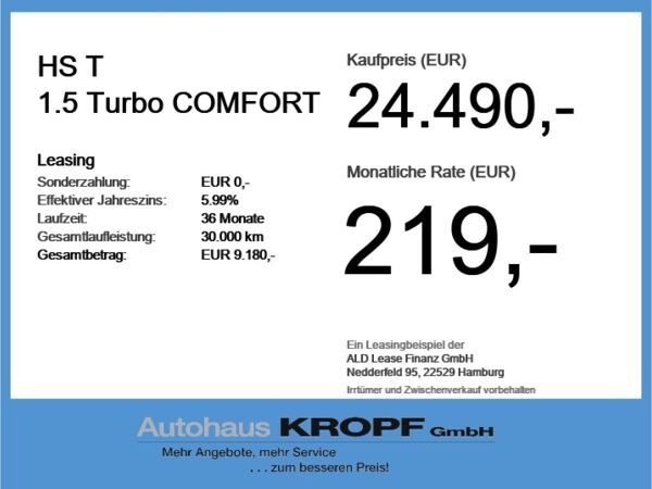 MG HS T 1.5 Turbo COMFORT !!EINZELSTÜCK!! bild 4