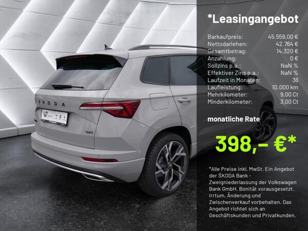Skoda Karoq 2.0 TSI Sportline 4x4 AHK MATRIX PANO *990* bild 3