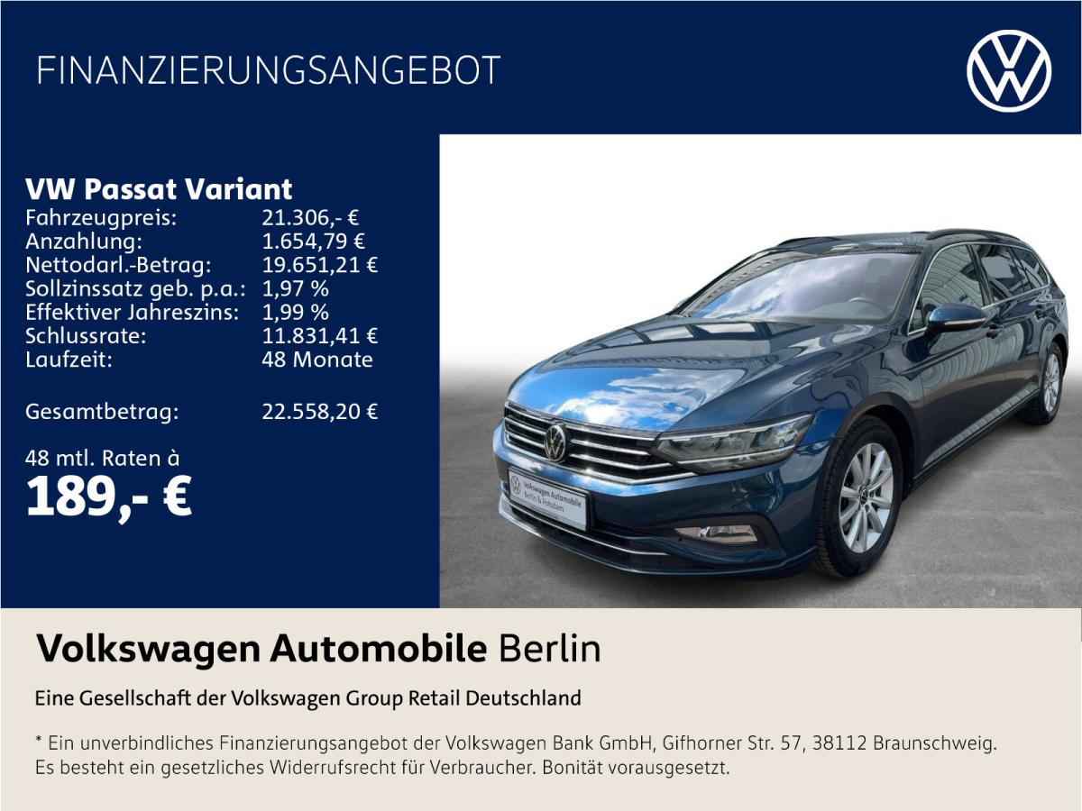 Volkswagen Passat Variant 2.0 TDI DSG Business Navi LED SHZ bild