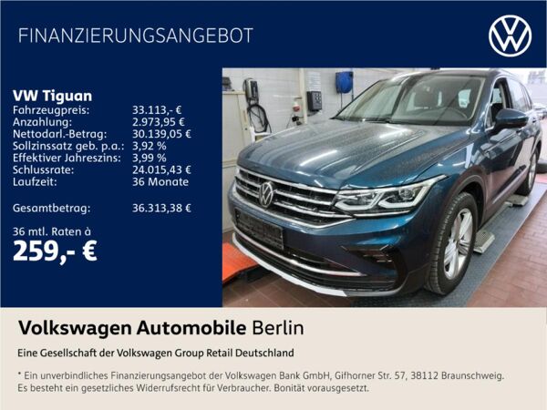 Volkswagen Tiguan 2.0 TDI DSG Elegance 4Motion Navi LED bild