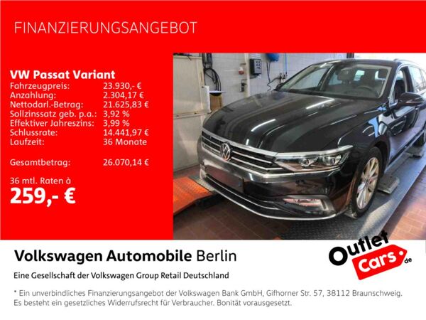 Volkswagen Passat Variant 2.0 TDI DSG Elegance Navi LED SHZ bild