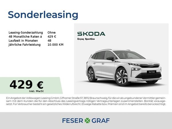 Skoda ENYAQ Enyaq Sportline 60 *AHK*NAVI*KESSY*KAM* bild