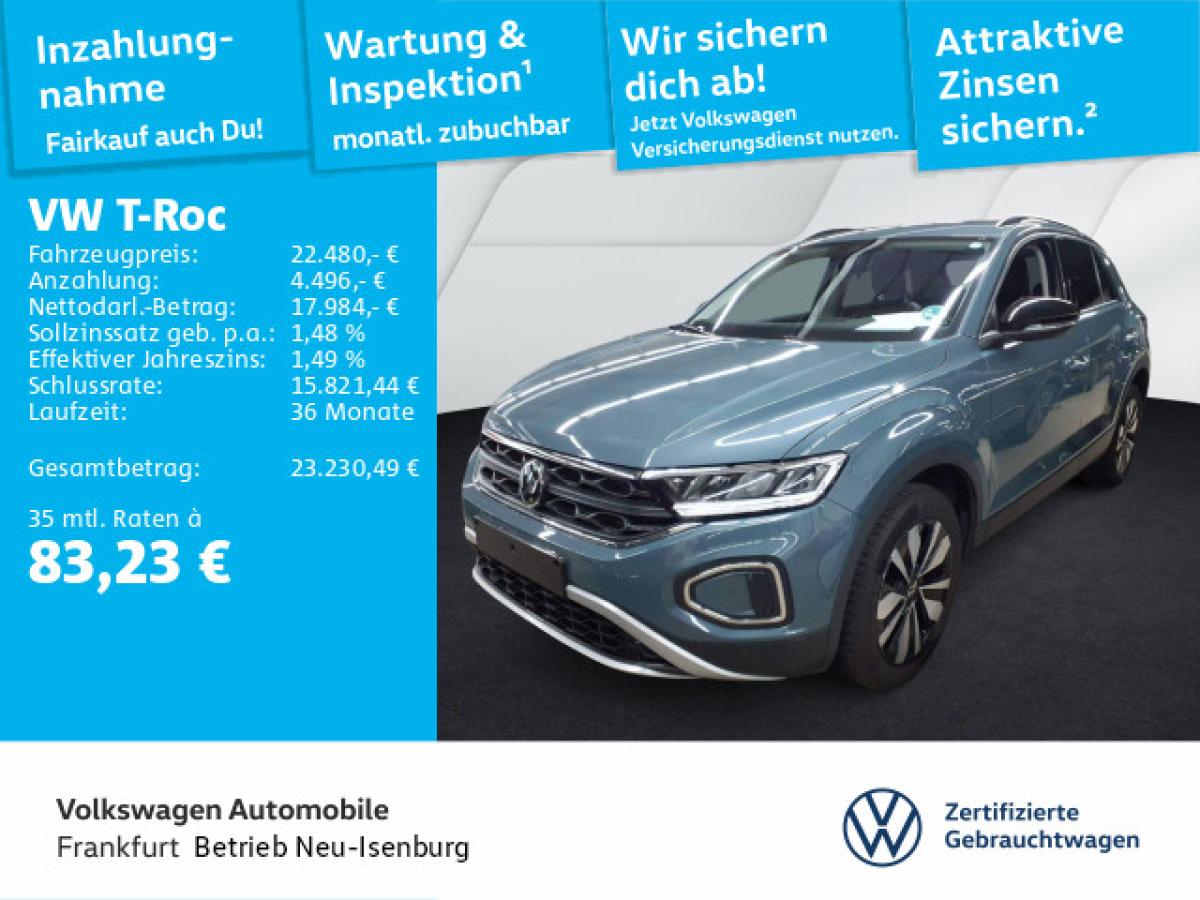 Volkswagen T-Roc GOAL 1.0 TSI 6-Gang LED NAVI APP bild