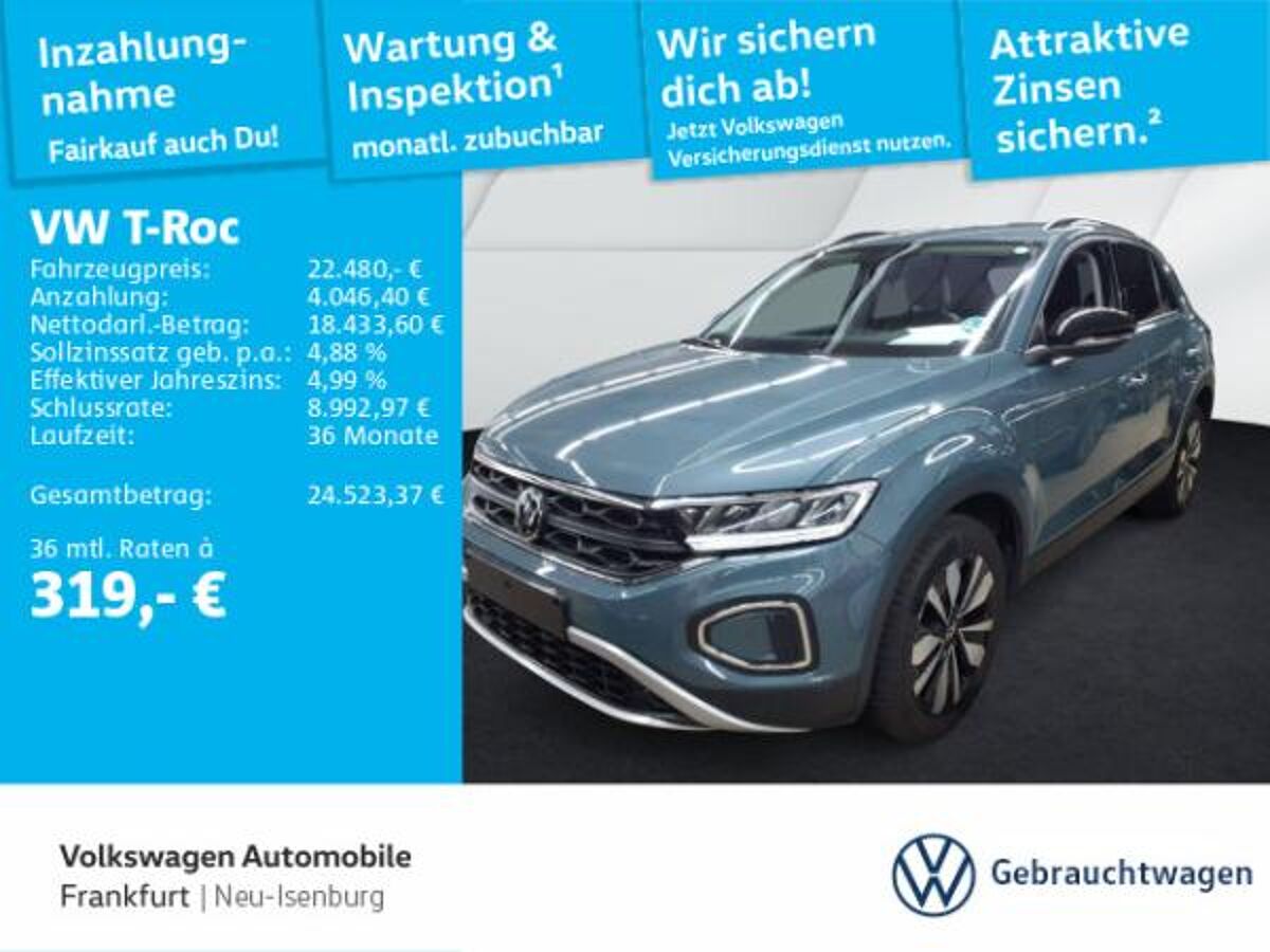 Volkswagen T-Roc GOAL 1.0 TSI 6-Gang LED NAVI APP bild