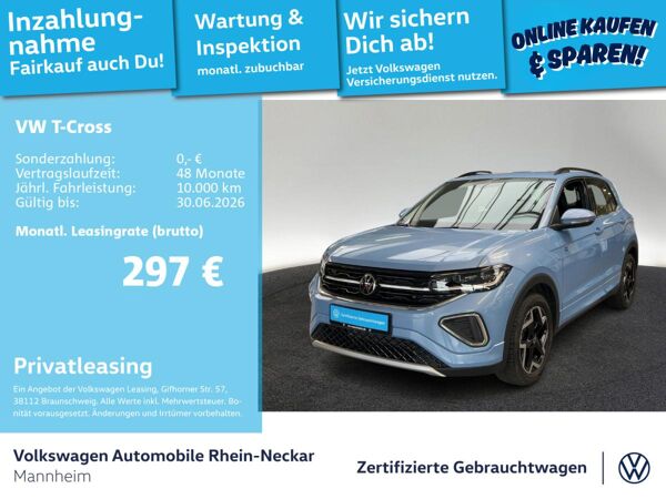 Volkswagen T-Cross 1.0 TSI R-Line DSG GAR2030 Navi PDC Matrix LED bild