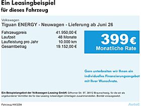 Volkswagen Tiguan ENERGY - Neuwagen - Lieferung ab Juni 26
