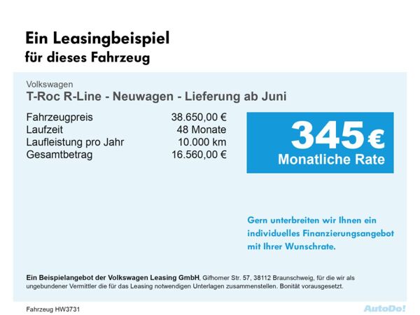 Volkswagen T-Roc R-Line - Neuwagen - Lieferung ab Juni LED bild