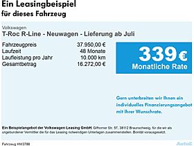 Volkswagen T-Roc R-Line - Neuwagen - Lieferung ab Juli LED