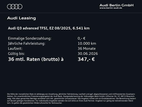 Audi Q3 advanced 35 TFSI S tronic bild 2
