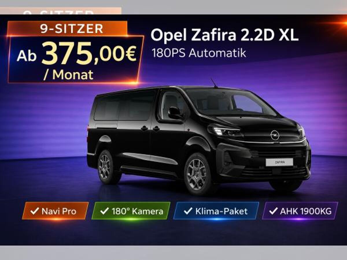 Opel Zafira Edition 2.2D XL 180PS 9-Sitzer|AHK|Navi|Kamera|LED bild