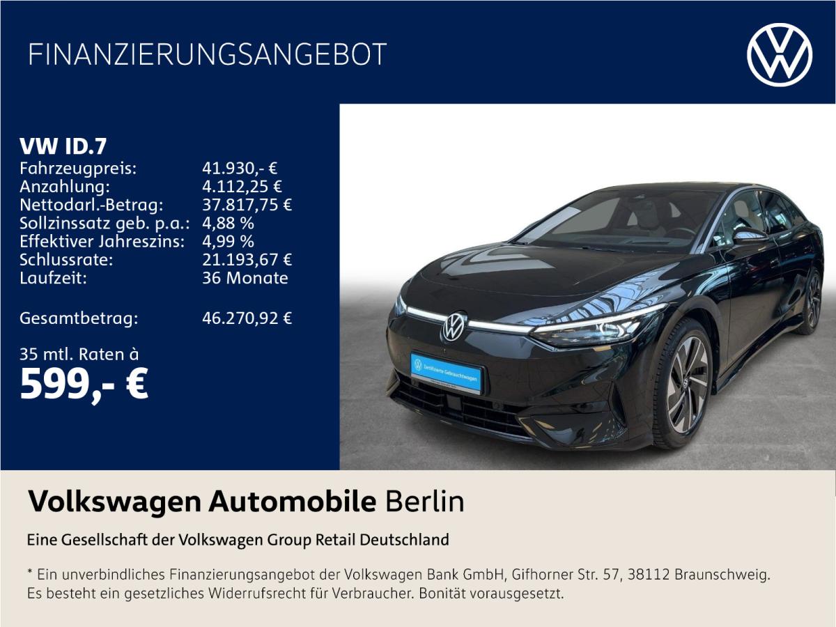 Volkswagen ID.7 Pro 210/77 Climatronic Pano Navi LED SHZ ACC bild