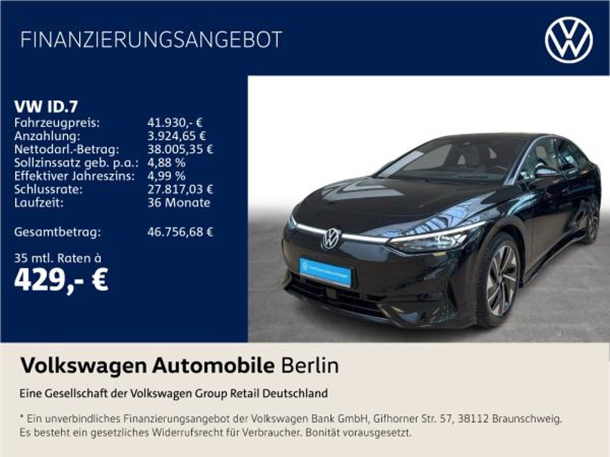Volkswagen ID.7 Pro 210/77 Climatronic Pano Navi LED SHZ ACC bild