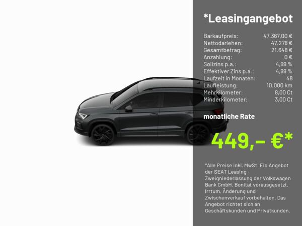 Cupra Ateca 2.0 TSI VZ 4Drive - NAVI AHK ACC LED 360° *SN797* bild 3