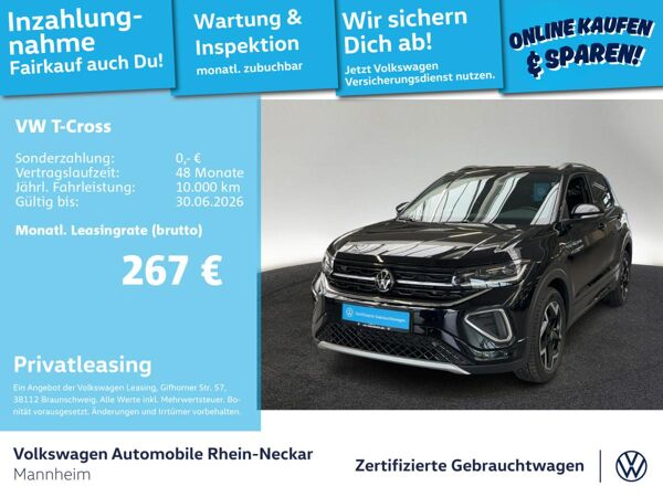 Volkswagen T-Cross 1.0 TSI R-Line DSG GAR2030 Navi PDC Matrix LED uvm bild 1