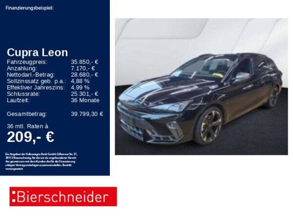 Cupra Leon SP 1.5 TSI e-Hybrid DSG AHK EDGE GANZJAHR bild
